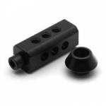 RED DOGBONE Block to create additional 1/4-20 mounting points (p/n 790-0118) RED DOGBONE Block to create additional 1/4-20 mounting points (p/n 790-0118)